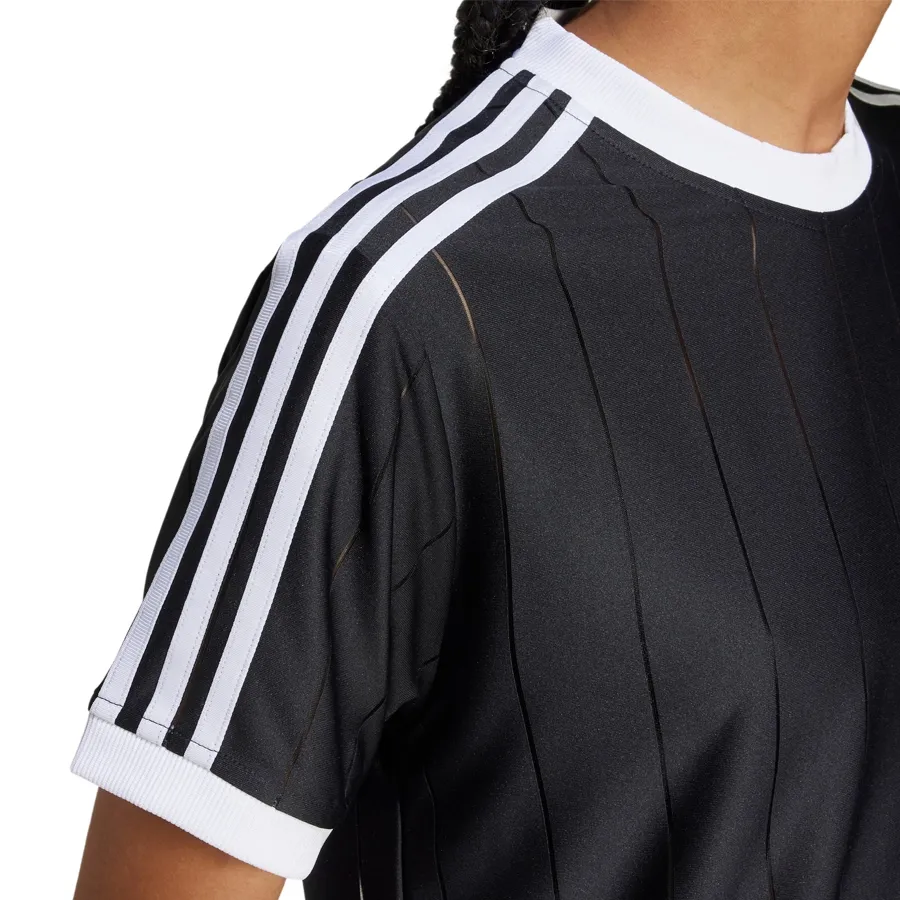 Imagen 3 de 5 de Remera adidas originals Adicolor 3 Tiras Pintadas-NEGRO/BLANCO