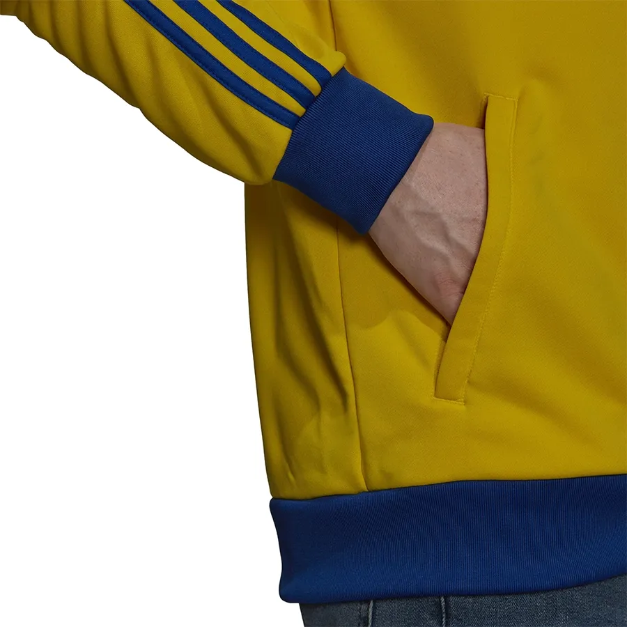 Imagen 3 de 5 de Campera adidas Boca Juniors 3 Tiras-AMARILLO/AZUL