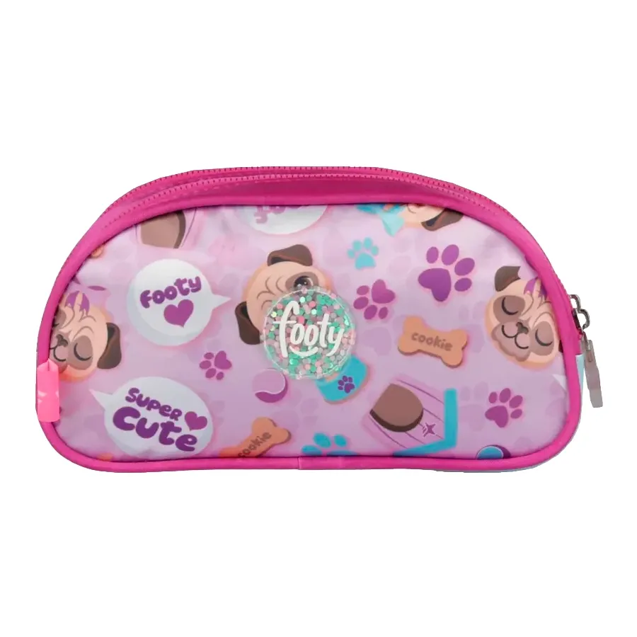 Imagen 1 de 2 de Cartuchera Footy C/ Luz Led Puppy-LILA/CELESTE/GRIS