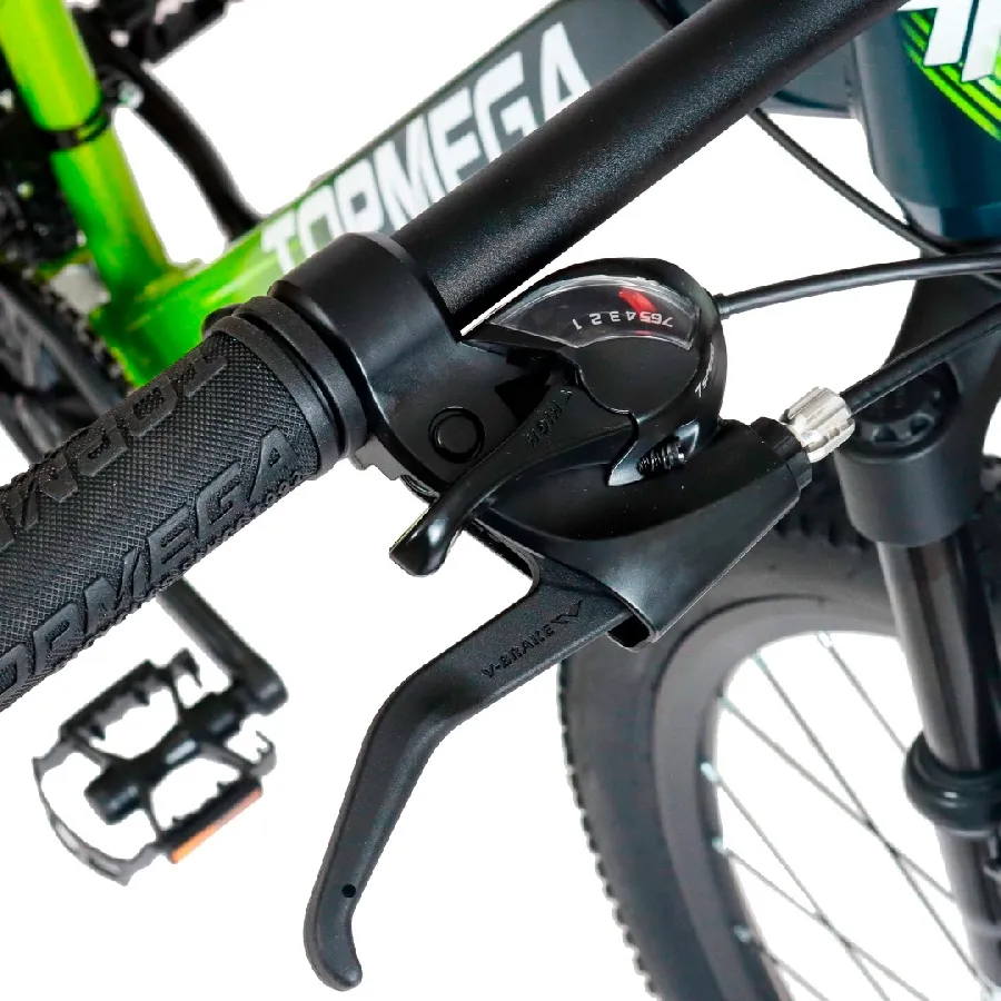 Imagen 8 de 9 de TopMega Mountain Bike Sunshine Aluminio R29 21vel-VERDE/LIMA