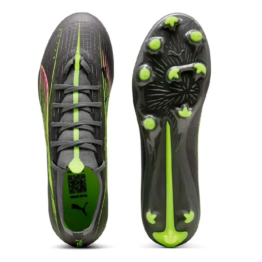 Imagen 3 de 4 de Botines Puma Ultra 5 Match Fg/ag Adp-GRAFITO/VERDE FLUOR