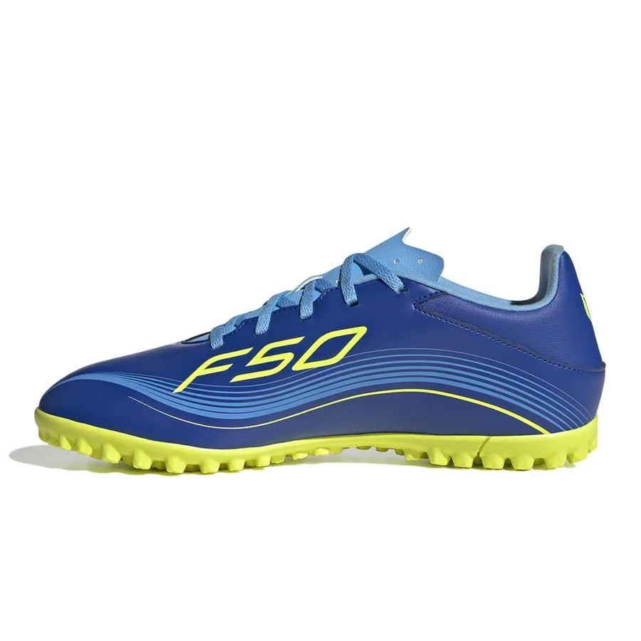 Imagen 2 de 7 de Botines adidas F50 Messi Club Tf-AZUL FRANCIA/AMARILLO FLUOR/CELESTE
