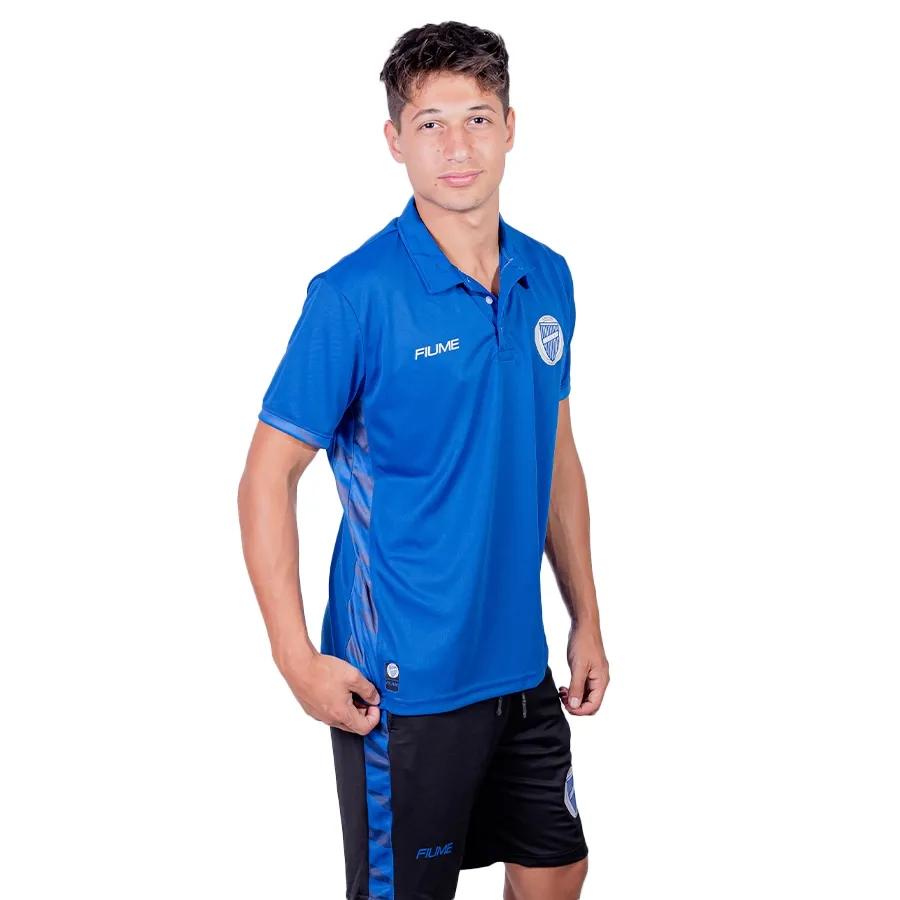 Imagen 1 de 3 de Remera Fiume Sport Polo 23 Godoy Cruz-AZUL FRANCIA/NEGRO