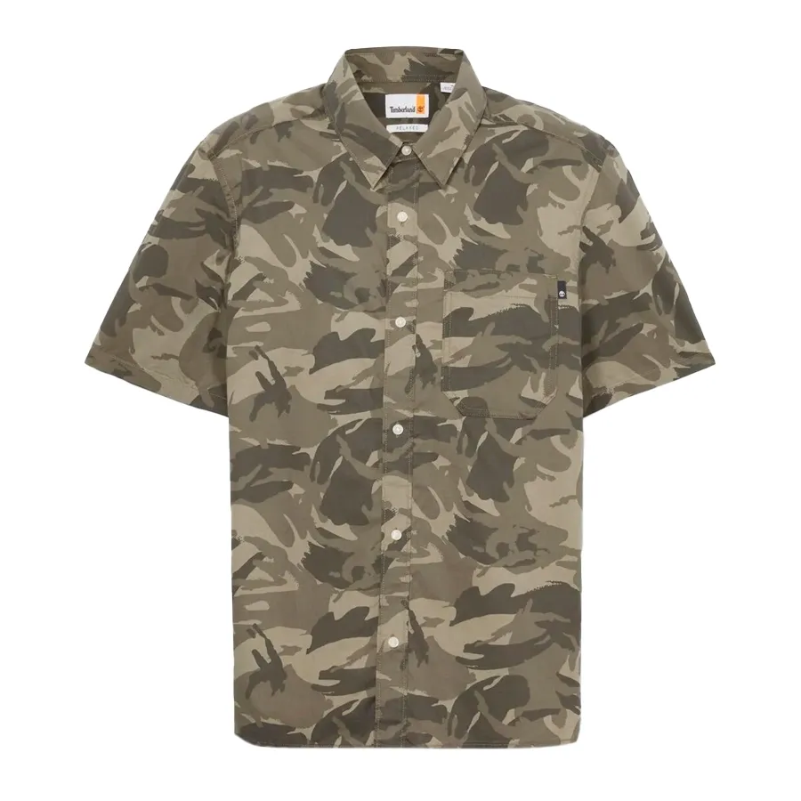 Imagen 0 de 3 de Camisa Timberland Camo Poplin-VERDE MILITAR