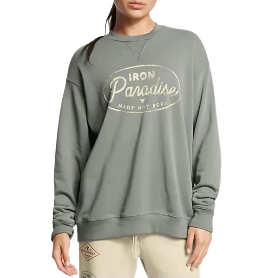 Imagen 0 de 4 de Buzo Under Armour Project Rock Heavyweight Tools Of The Trade-GRIS