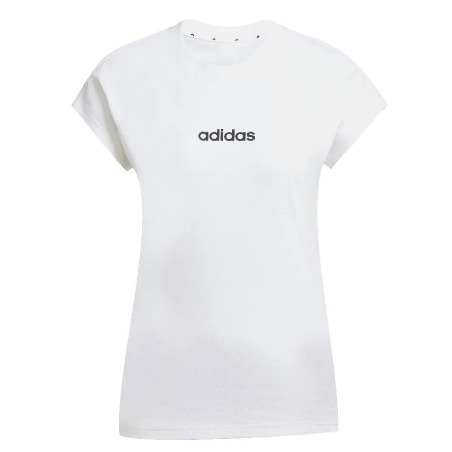 Imagen 2 de 5 de Remera adidas Essentials Linear Algodón-BLANCO