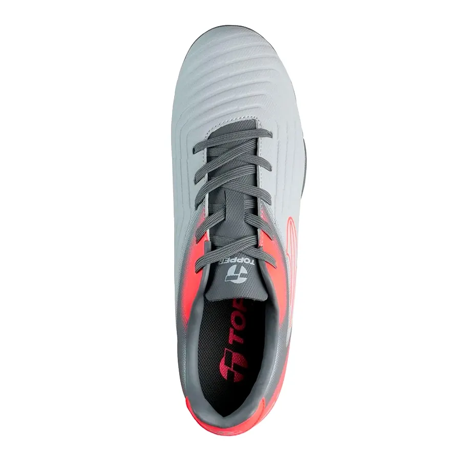 Imagen 2 de 4 de Botines Topper Multitapón Kaiser 4 Tf-GRIS/CORAL