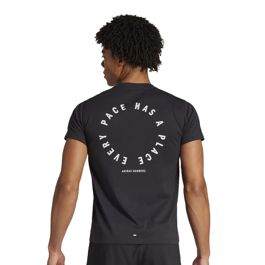 Imagen 1 de 5 de Remera adidas Runners-NEGRO