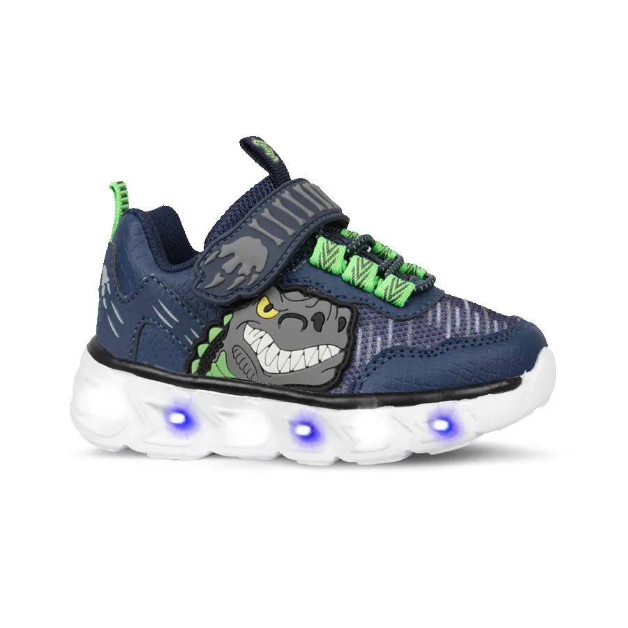 Imagen 0 de 3 de Zapatillas Footy Mini Jurassic Con Luz Led-MARINO/VERDE