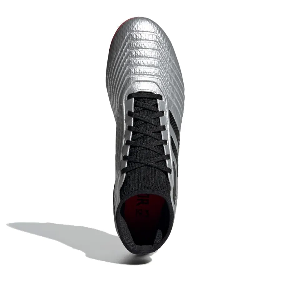 Imagen 1 de 6 de Botines adidas Predator 19.3 FG-PLATA/NEGRO/ROJO