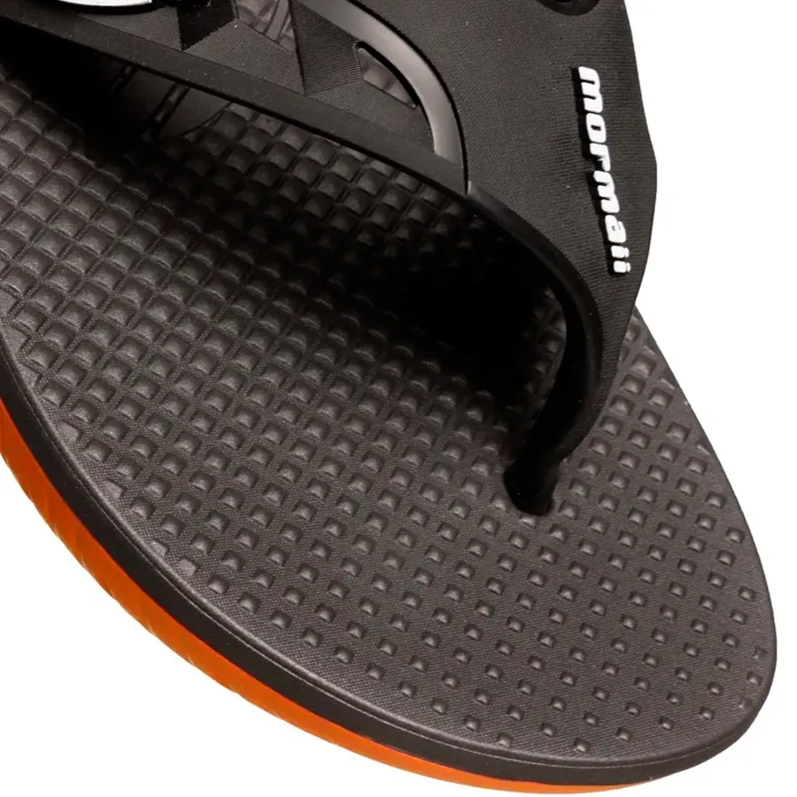 Imagen 2 de 4 de Sandalias Mormaii Swap Dedo Ad-NARANJA/NEGRO/BLANCO