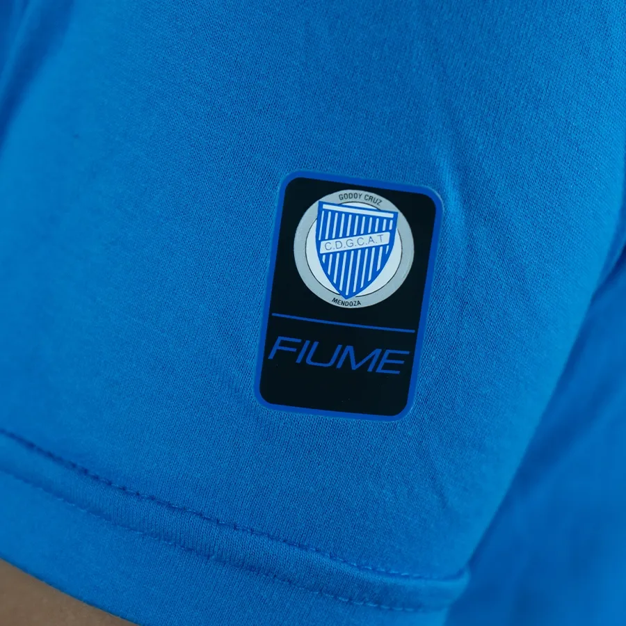 Imagen 3 de 4 de Remera Fiume Sport Premium Deportivo Godoy Cruz-AZUL FRANCIA