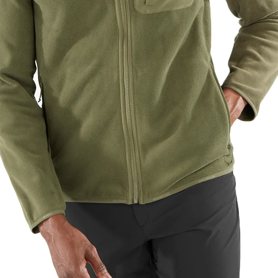 Imagen 5 de 6 de Campera Salomon Outline Polartec-VERDE