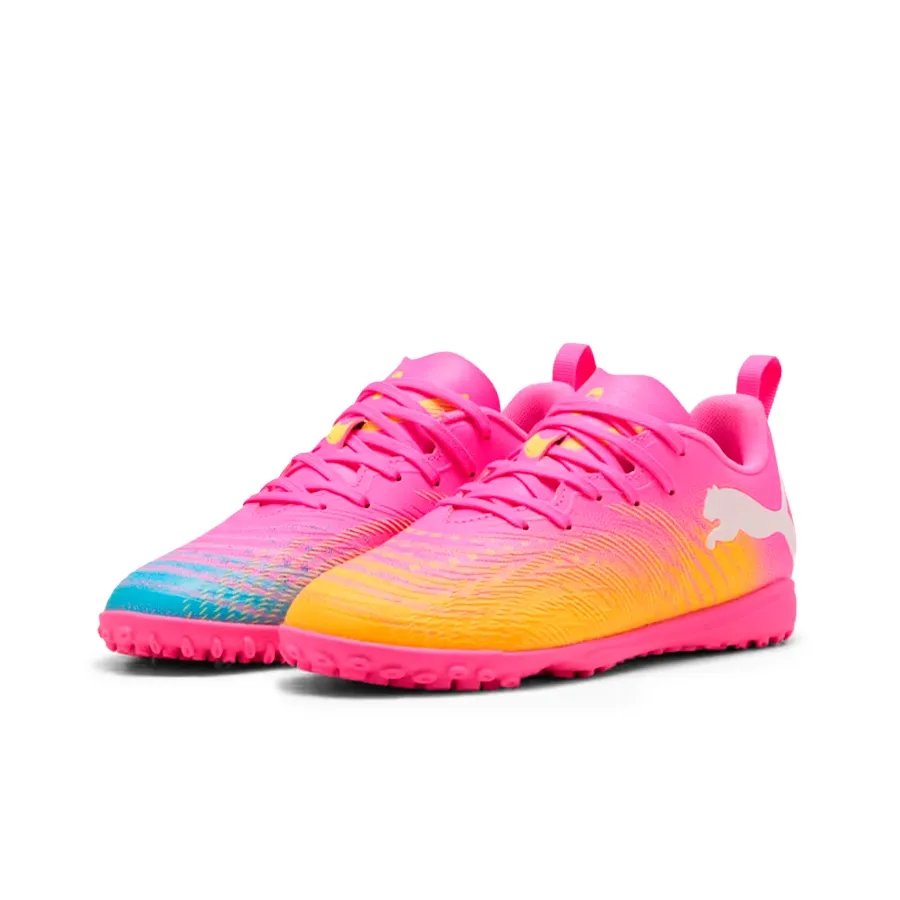 Imagen 1 de 7 de Botines Puma Future 9 Play Tf-ROSA FLUOR/TURQUESA/AMARILLO FLUOR
