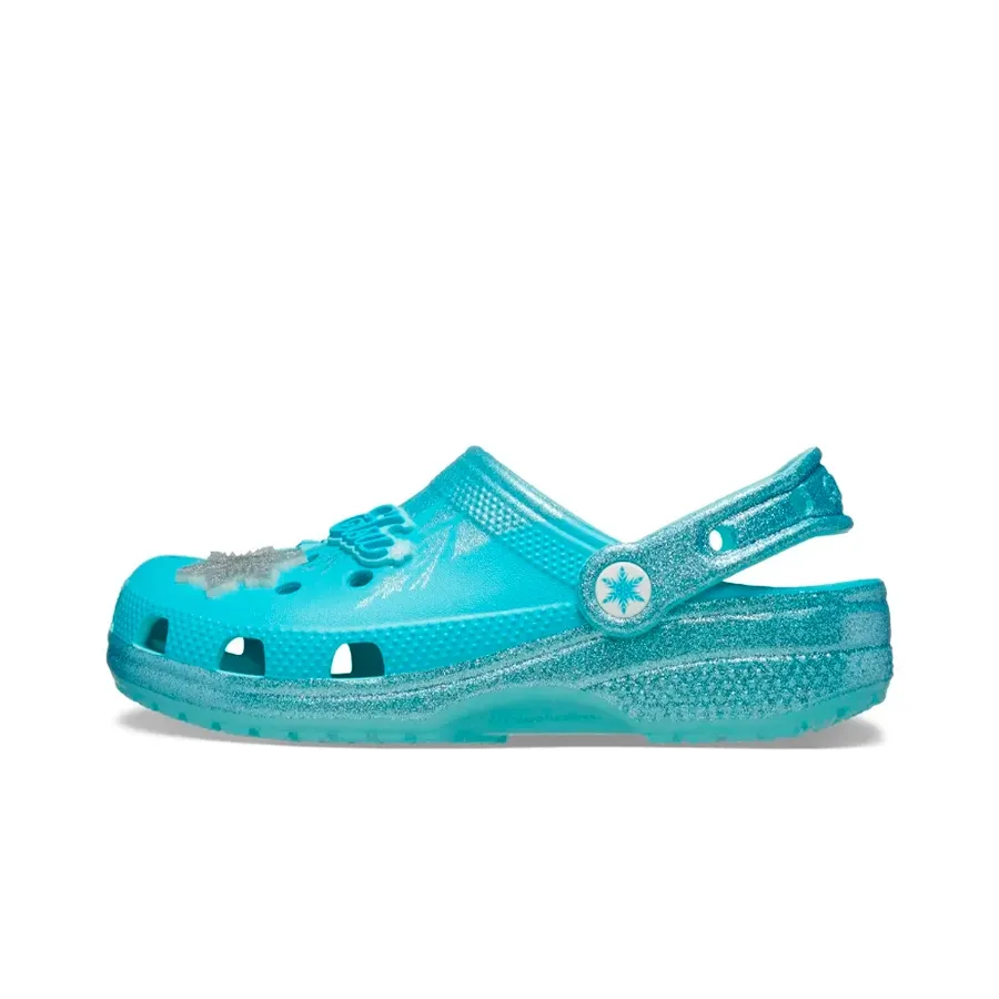Imagen 2 de 7 de Ojotas Crocs Frozen Elsa Classic Clog-CELESTE