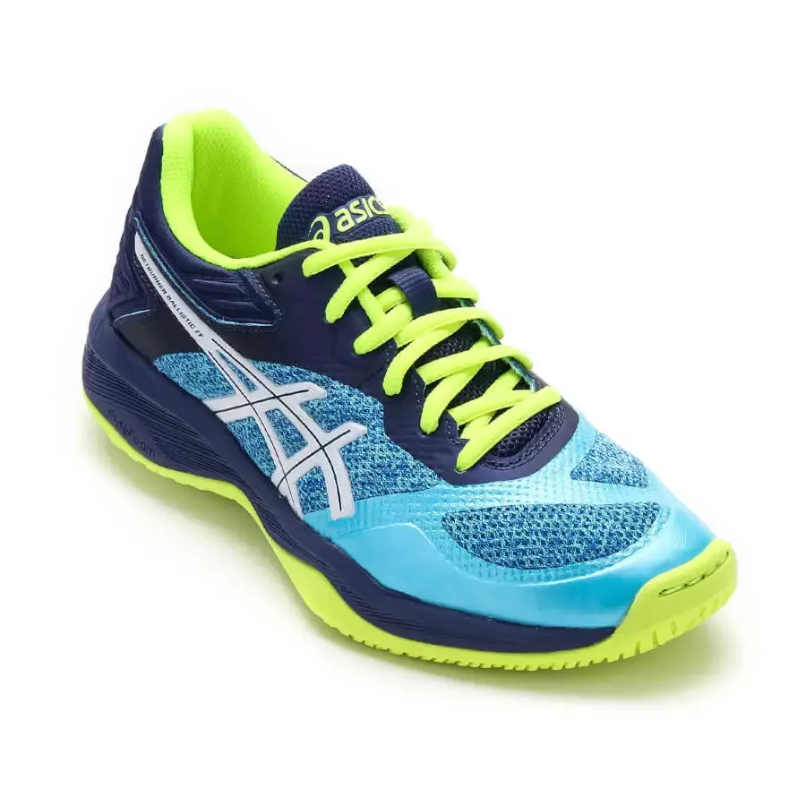 Imagen 2 de 5 de Zapatillas Asics Netburner Ballistic Ff-AZUL/CELESTE/VERDE FLUOR