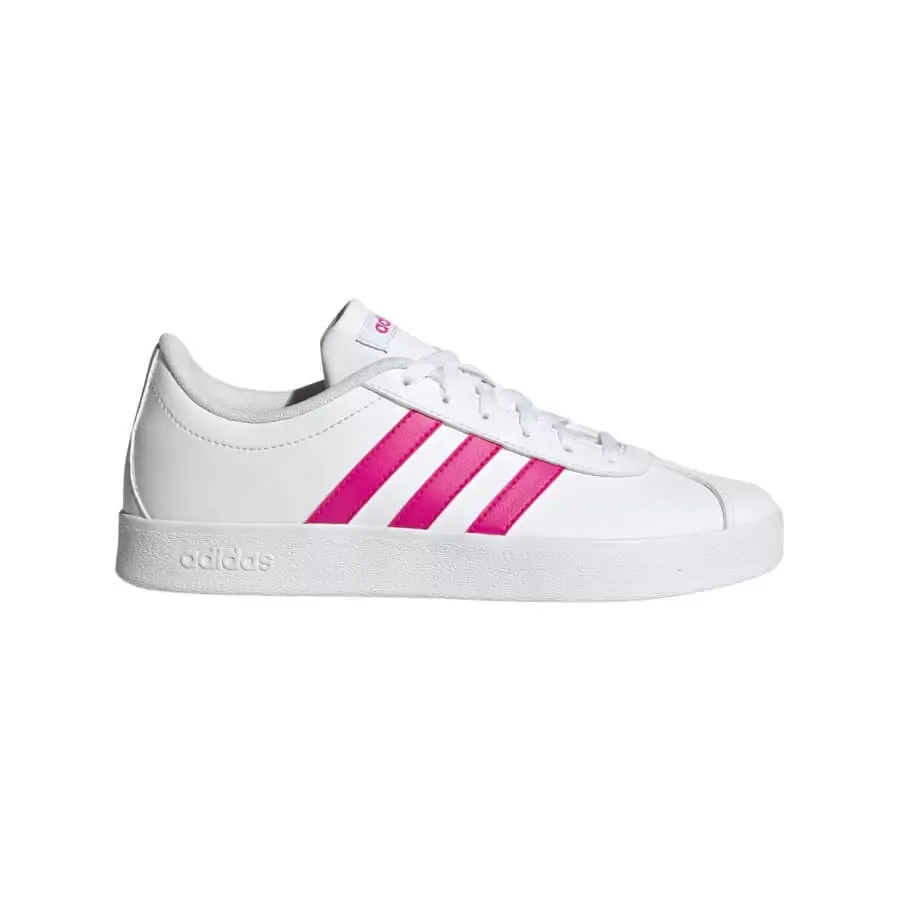 Imagen 3 de 5 de Zapatillas adidas Vl Court 2.0 K-BLANCO/FUCSIA