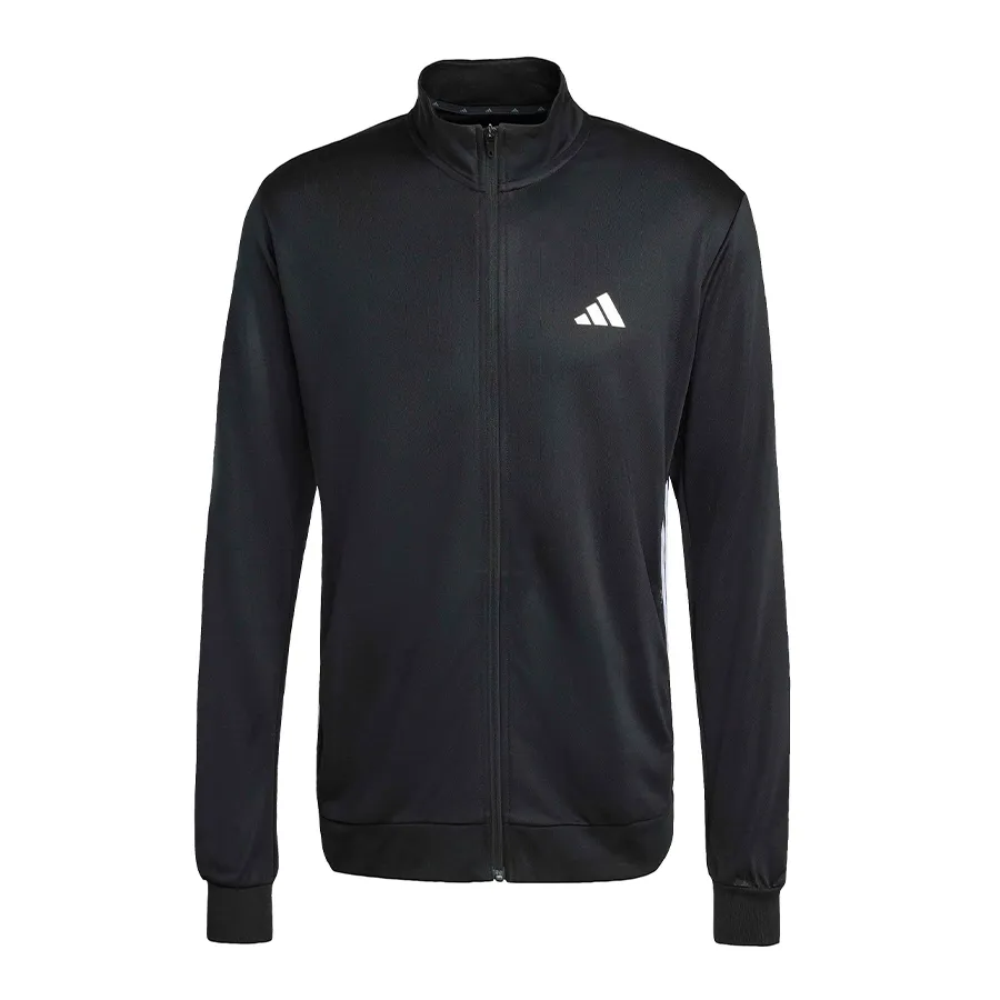 Imagen 3 de 6 de Campera adidas Workout Essentials 3 Stripes-NEGRO