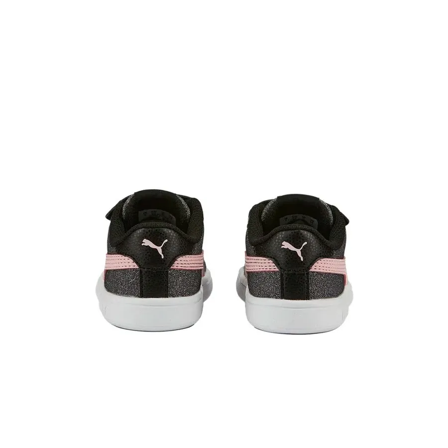 Imagen 2 de 5 de Zapatillas Puma Smash V2 Glitz Glam V Ps-GRIS/ROSA
