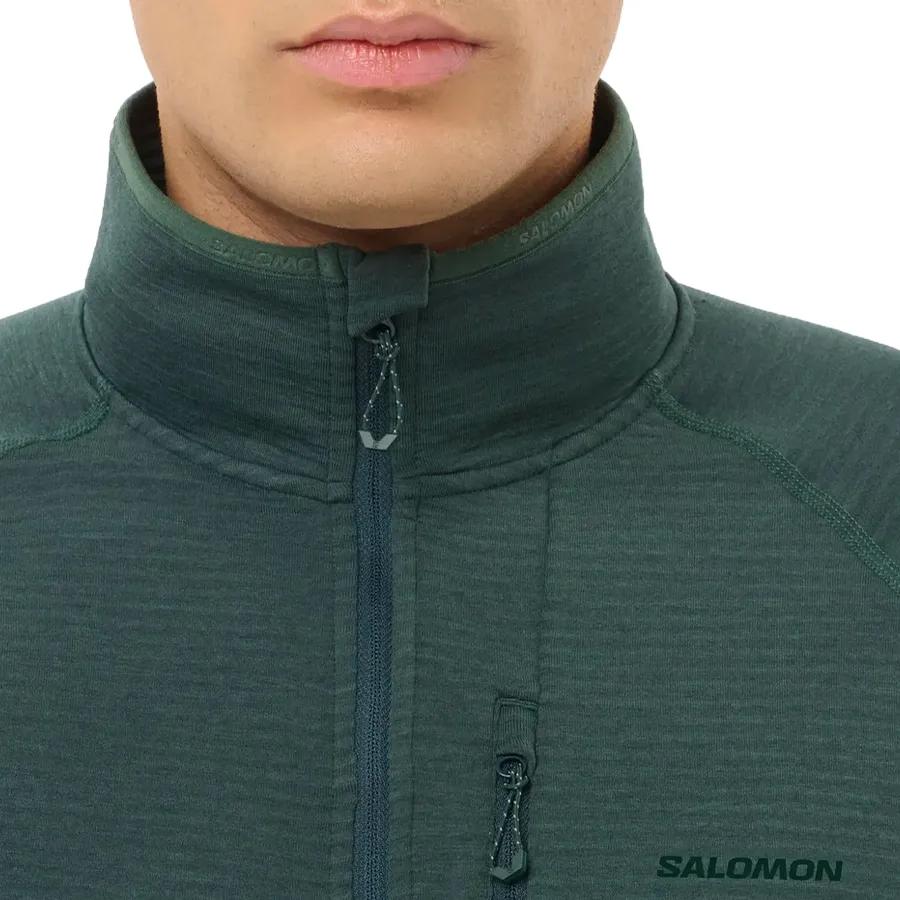 Imagen 4 de 8 de Buzo Salomon Essentials Lightwarm-VERDE OSCURO