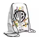 mochila-m2b-licencia-warner-100-BLANCO/NEGRO