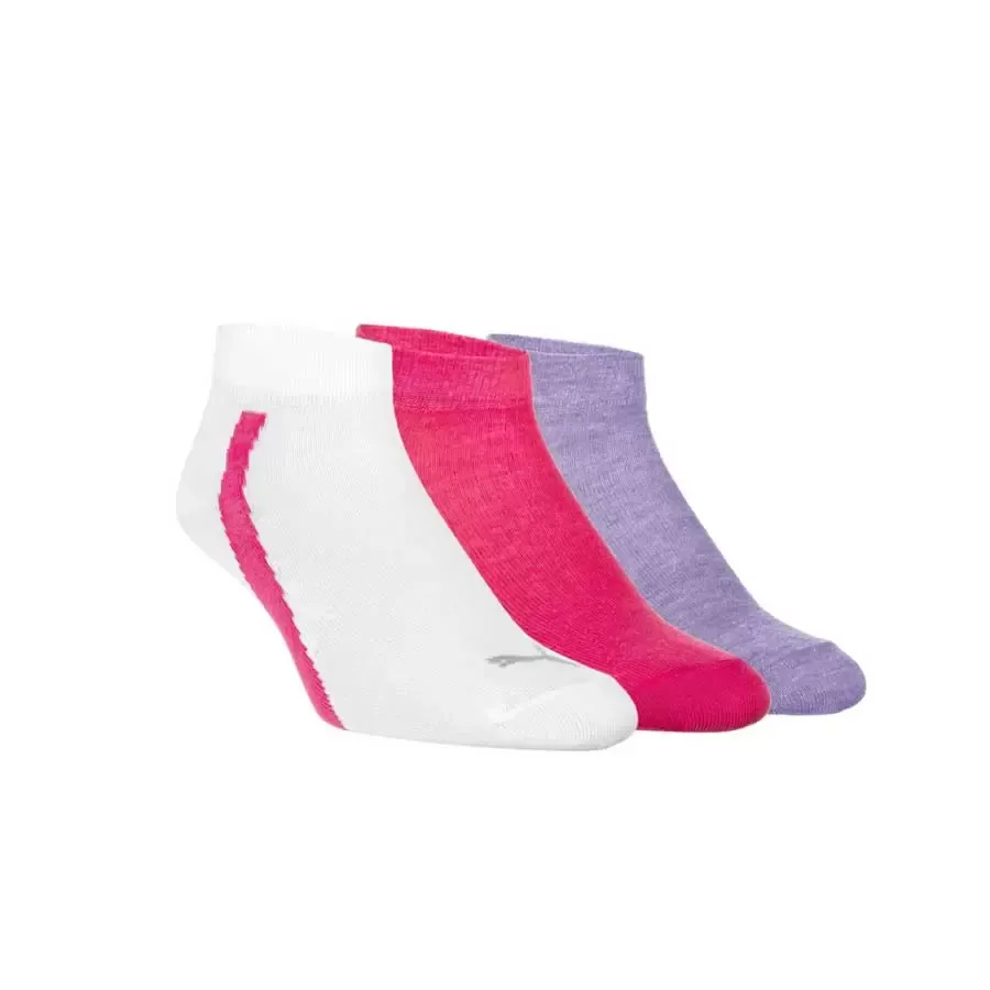 Imagen 0 de 1 de Medias Puma Kids Lifestyle Tripack-FUCSIA/BLANCO/LILA