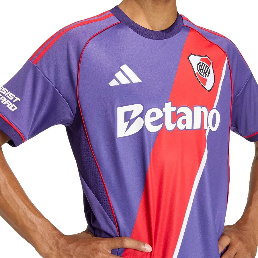 Imagen 4 de 6 de Camiseta adidas Tercer Uniforme River Plate 2026-PURPURA/ROJO