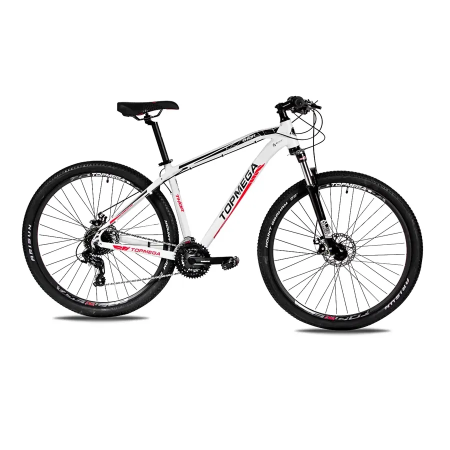 Imagen 0 de 7 de Bicicleta Mtb TopMega Thor Lite R29 24V-BLANCO/NEGRO/ROJO