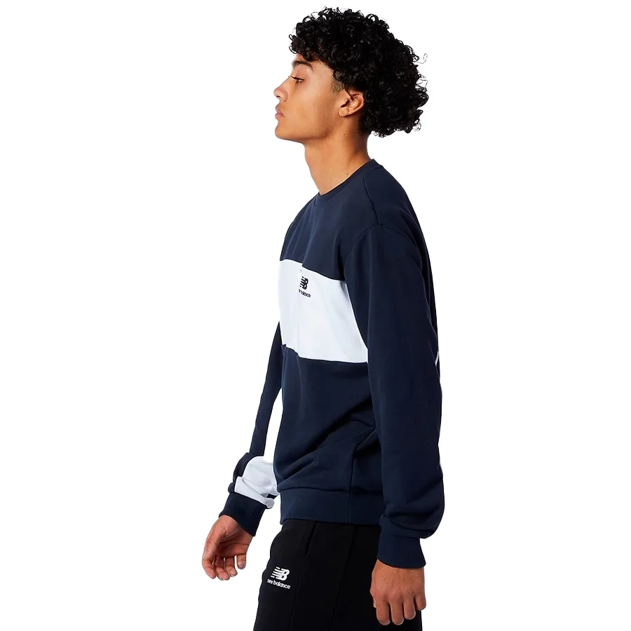 Imagen 1 de 2 de Buzo New Balance Athletics Fleece-MARINO/BLANCO