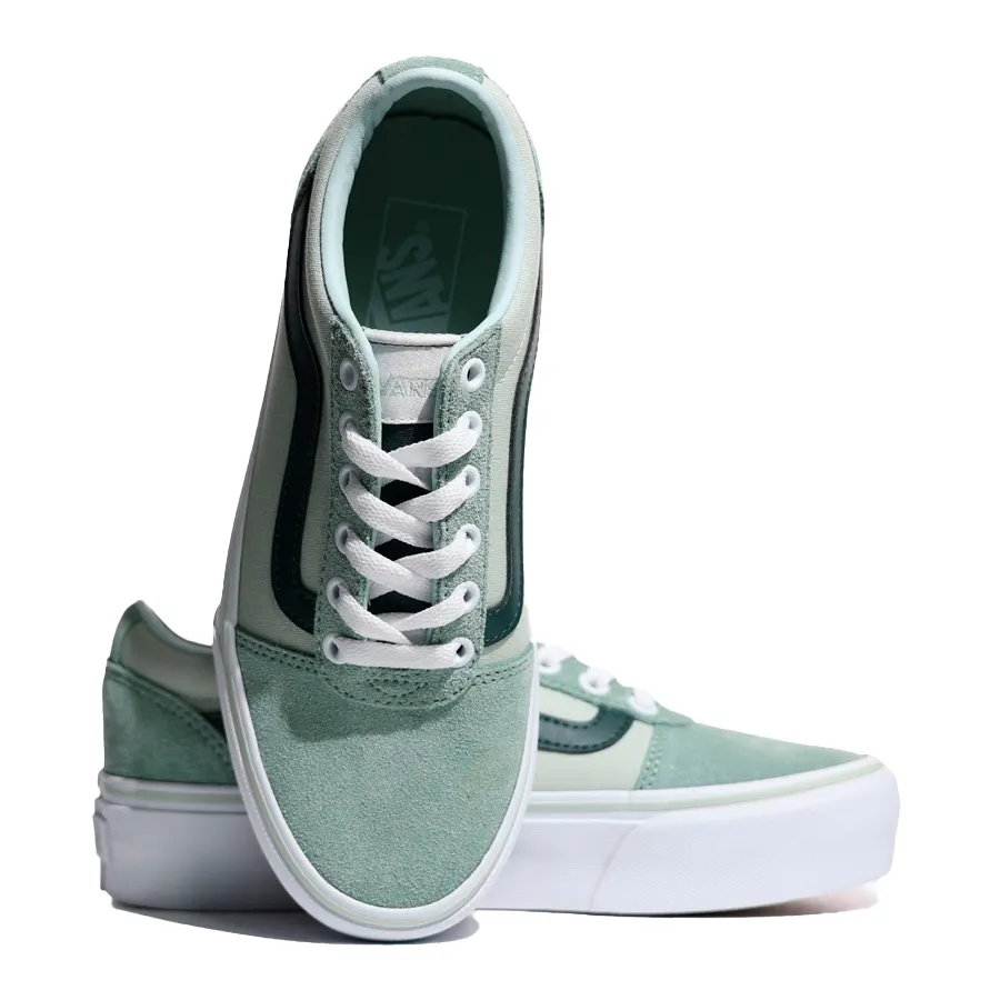 Imagen 2 de 4 de Zapatillas Vans Ward Platform-OLIVA/VERDE AGUA