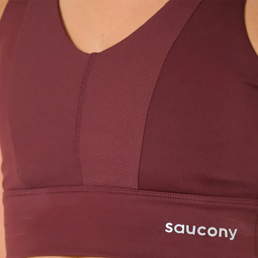 Imagen 2 de 4 de Top Saucony Elevate Hot Bra-CHOCOLATE