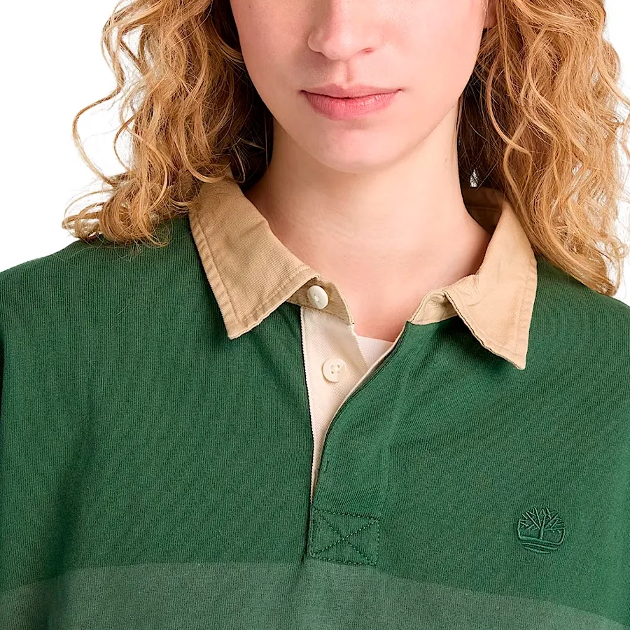 Imagen 4 de 5 de Sweater Timberland Striped Rugby Polo-VERDE