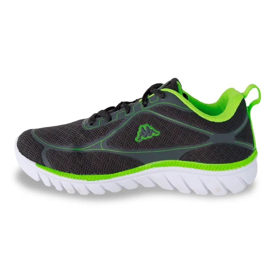 Imagen 2 de 6 de Zapatillas Kappa Rufo Kids-GRAFITO/VERDE
