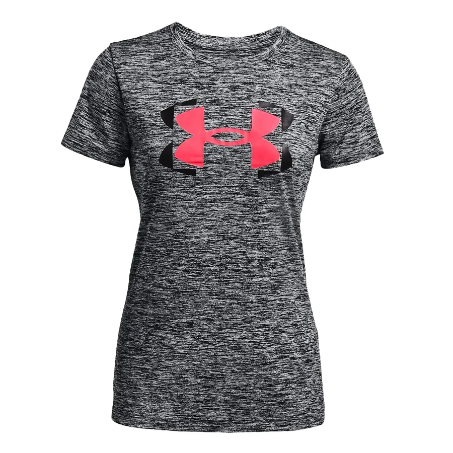 Imagen 0 de 5 de Remera Under Armour Tech Gp Twist-GRIS/ROSA
