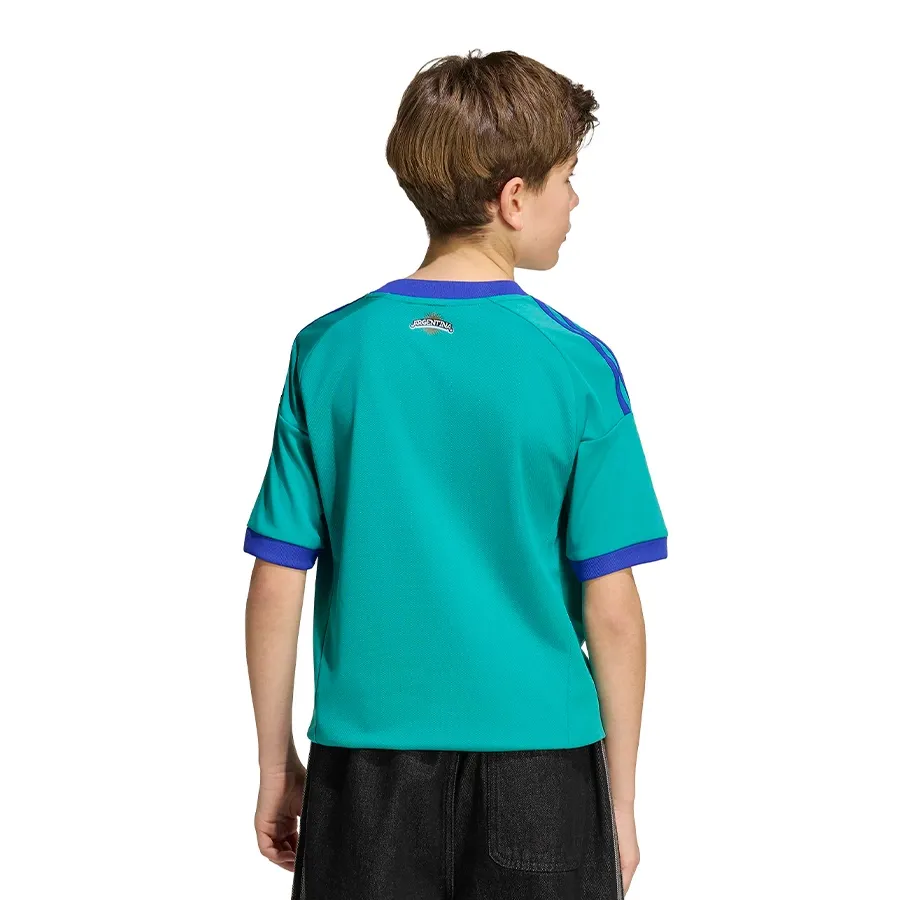 Imagen 1 de 6 de Camiseta adidas originals Alternativa Arquero Seleccion Argentina AFA-TURQUESA/AZUL FRANCIA