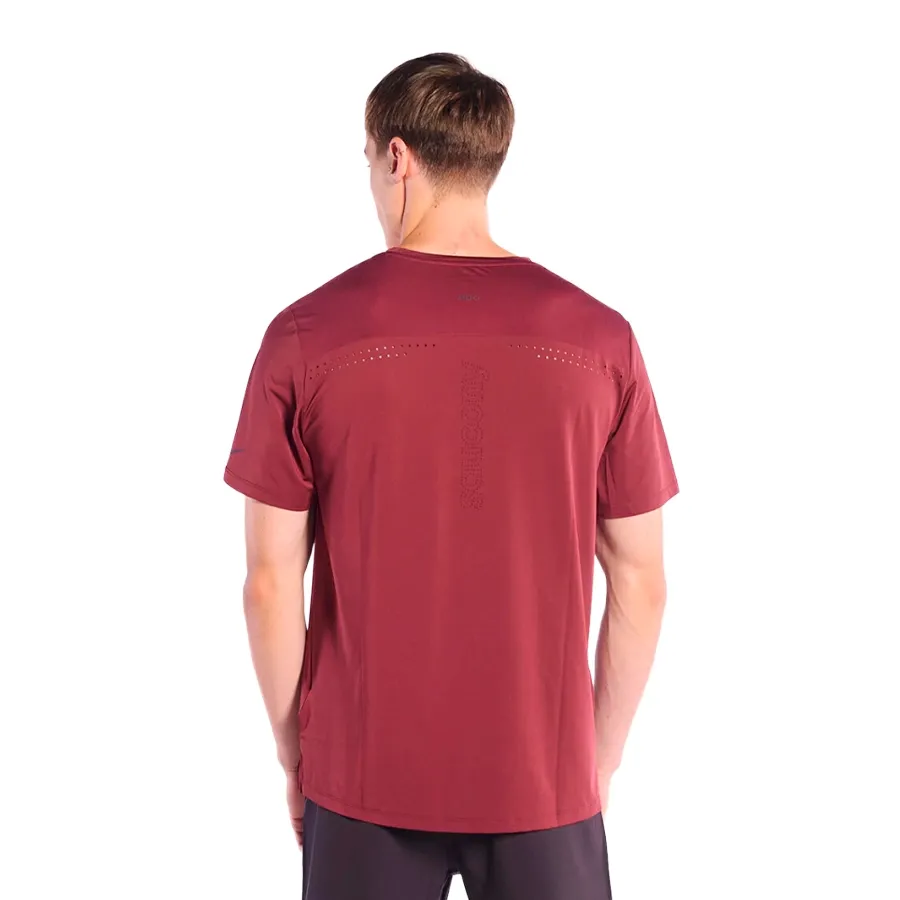 Imagen 2 de 5 de Remera Saucony Hurricane Short Sleeve-VINO