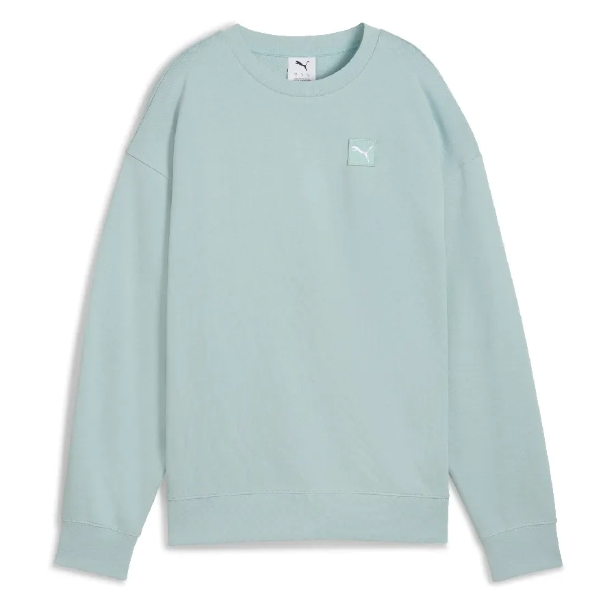 Imagen 2 de 4 de Buzo Puma Essentials Elevated Comfort Crew-VERDE AGUA