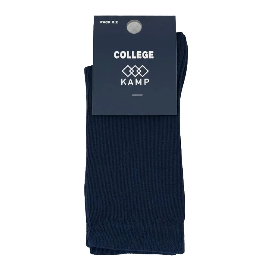 Imagen 1 de 5 de Medias Kamp Colegial Pack x 2-AZUL MARINO