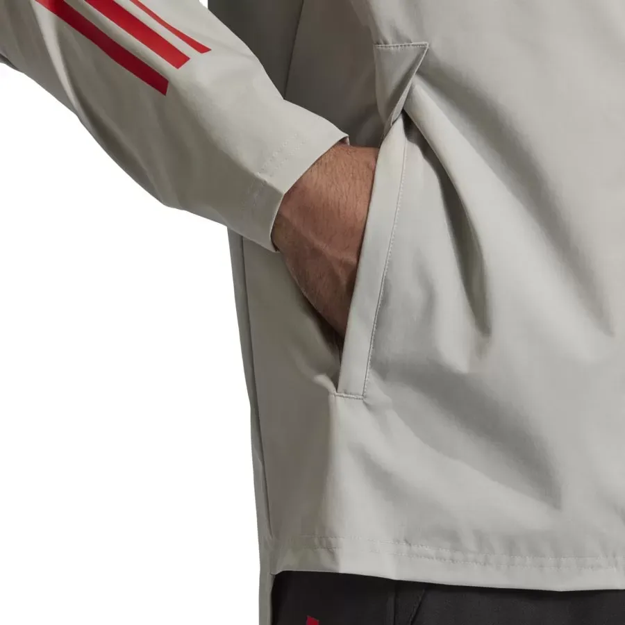 Imagen 4 de 7 de Campera adidas River Plate Aw Jkt-GRIS/ROJO