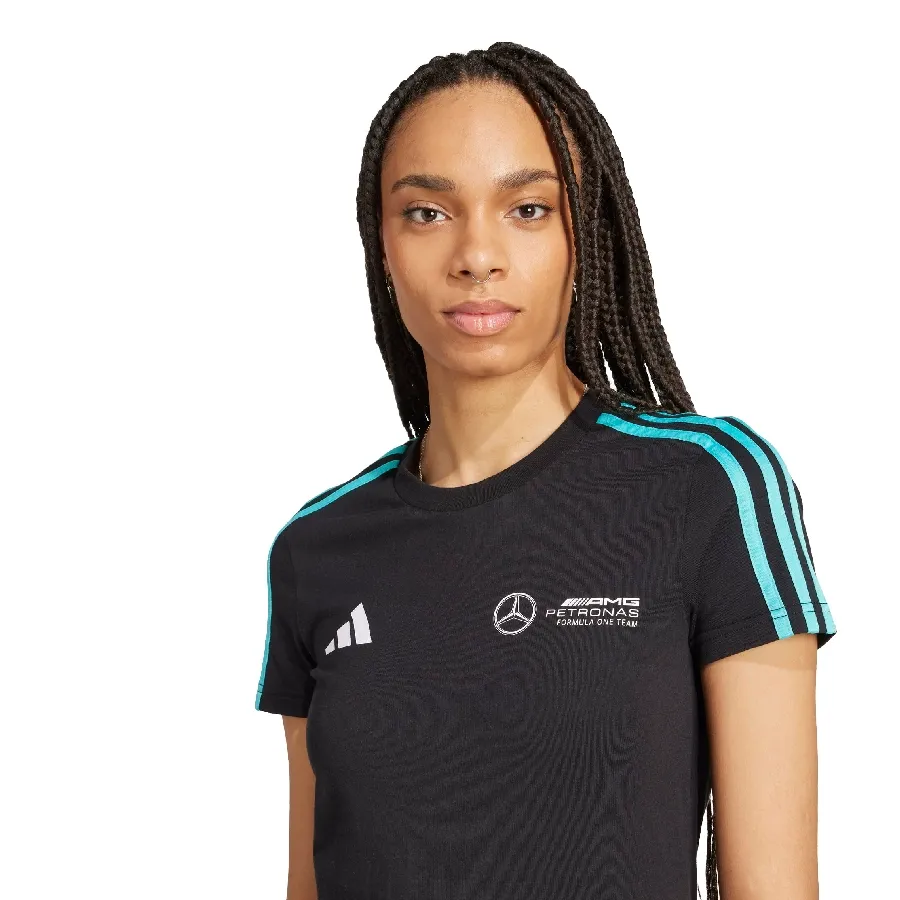 Imagen 3 de 4 de Remera adidas Mercedes - AMG Petronas Formula One Team DNA Tee-NEGRO/TURQUESA