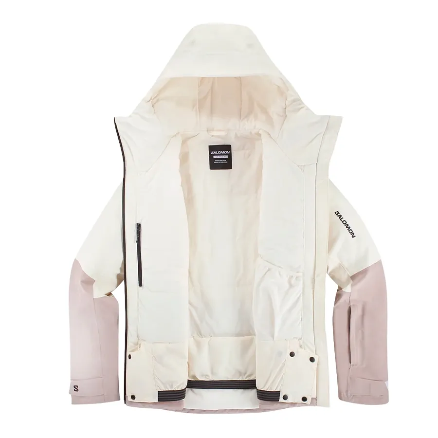 Imagen 3 de 7 de Campera Salomon Highland Jkt-BEIGE/ROSA VIEJO