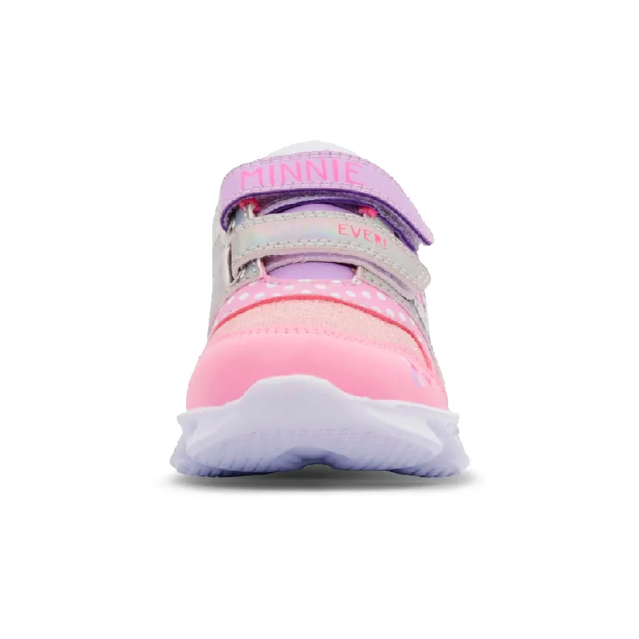 Imagen 2 de 3 de Zapatillas Footy Minnie con Luz-ROSA/PLATA/LILA