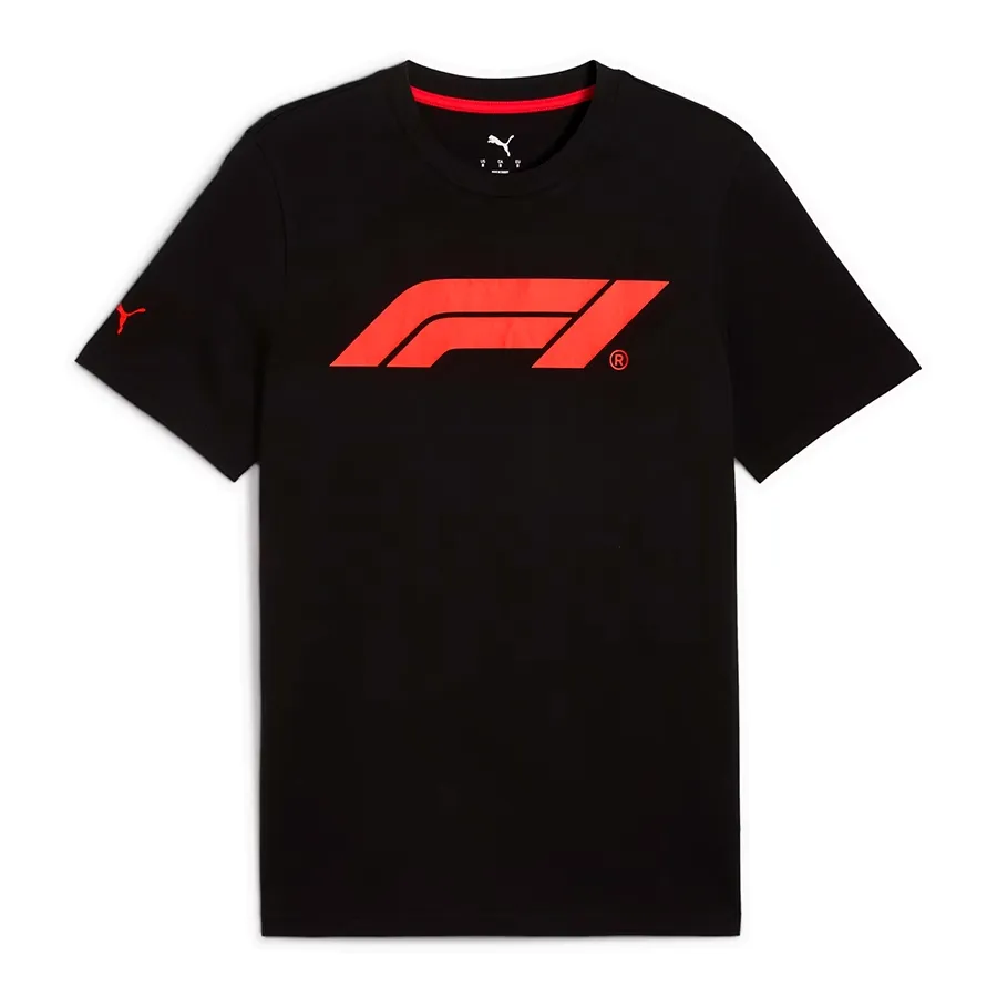 Imagen 1 de 4 de Remera Puma F1 Essentials Logo-NEGRO/ROJO