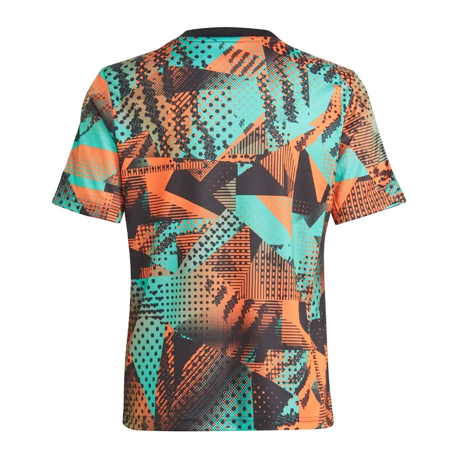 Imagen 1 de 4 de Camiseta adidas Entrenamiento Estampada Messi-NEGRO/NARANJA/VERDE AGUA