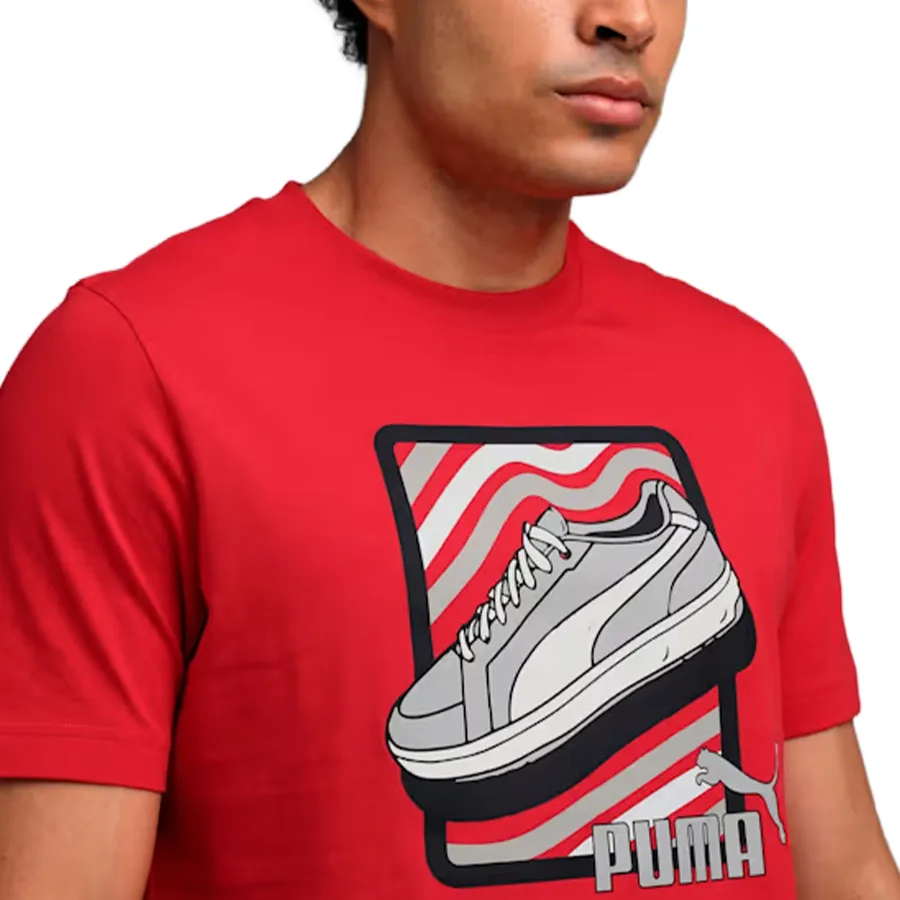 Imagen 2 de 4 de Remera Puma Graphic Sneaker Tee-ROJO