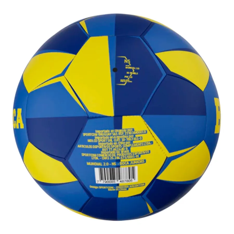 Imagen 2 de 4 de Pelota DRB de Fútbol Mundial 2.0 Boca Juniors-AZUL FRANCIA/AMARILLO