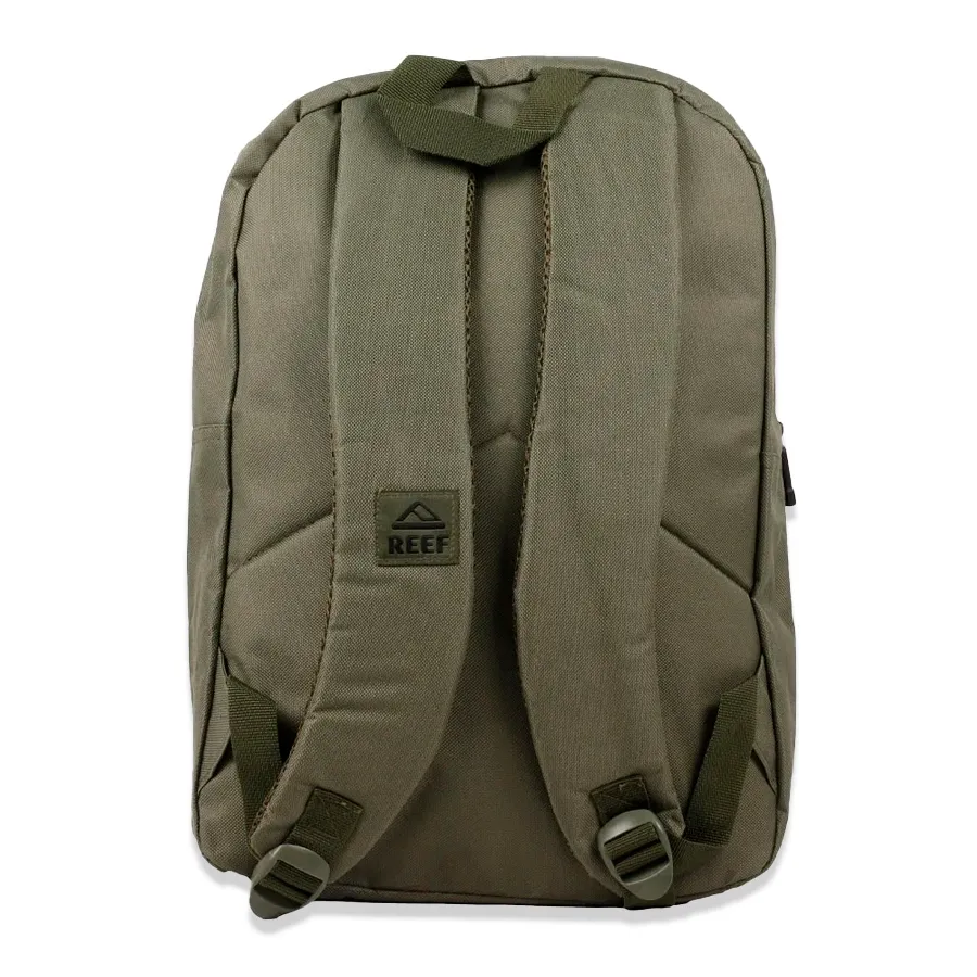 Imagen 2 de 3 de Mochila Reef Logo Ecocuero 17"-VERDE