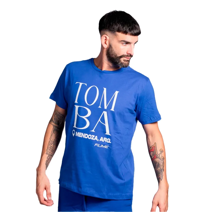 Imagen 2 de 3 de Remera Fiume Sport Tomba 24-AZUL/BLANCO