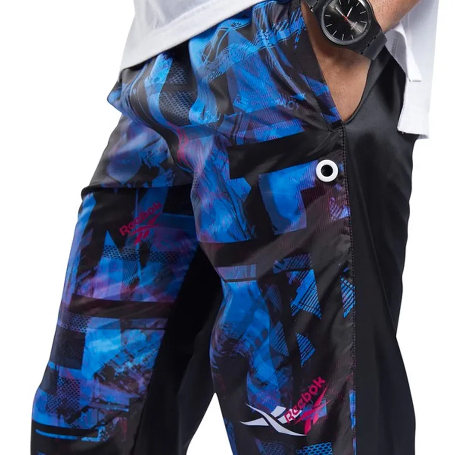 Imagen 3 de 6 de Pantalón Reebok Meet You There-NEGRO/AZUL