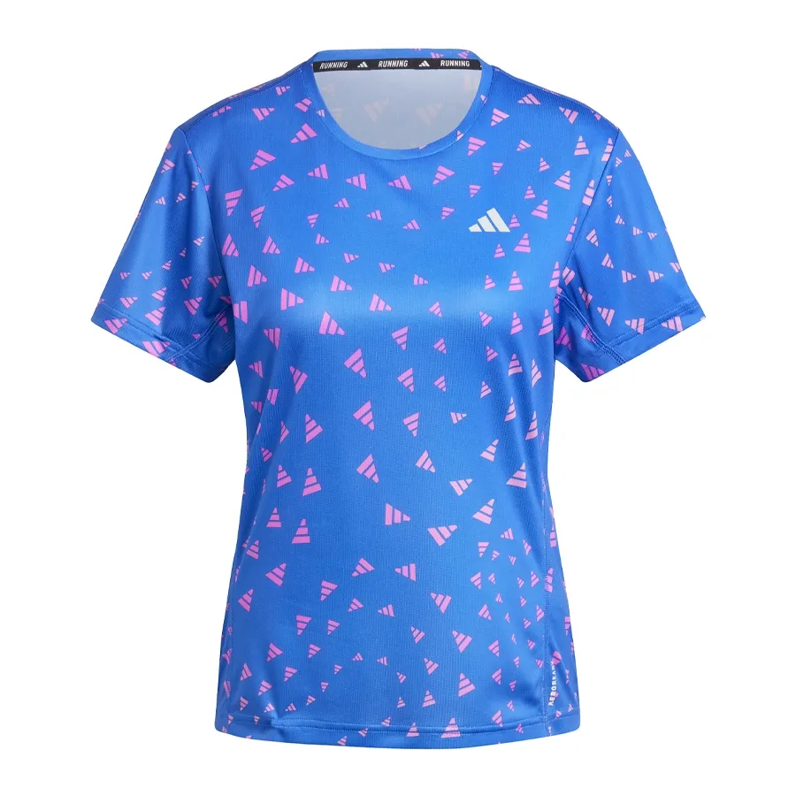 Imagen 2 de 5 de Remera adidas Run It Bl-AZUL/ROSA